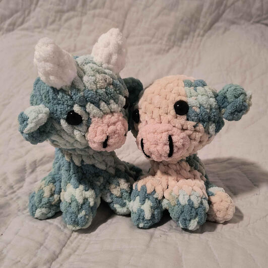 Crochet Cow Couple